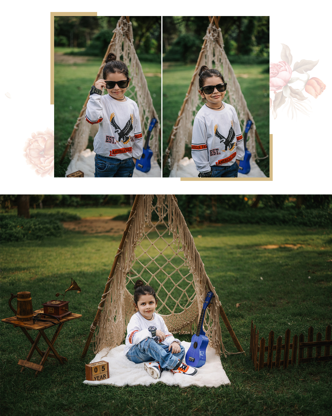 Cool Kid Sunglasses Teepee Set