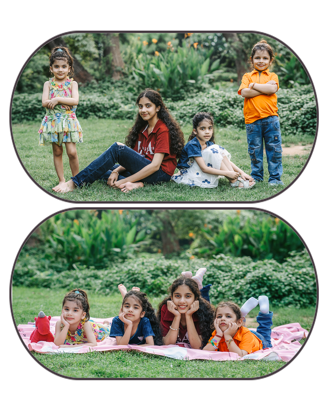 Sibling & Cousins Garden Portraits