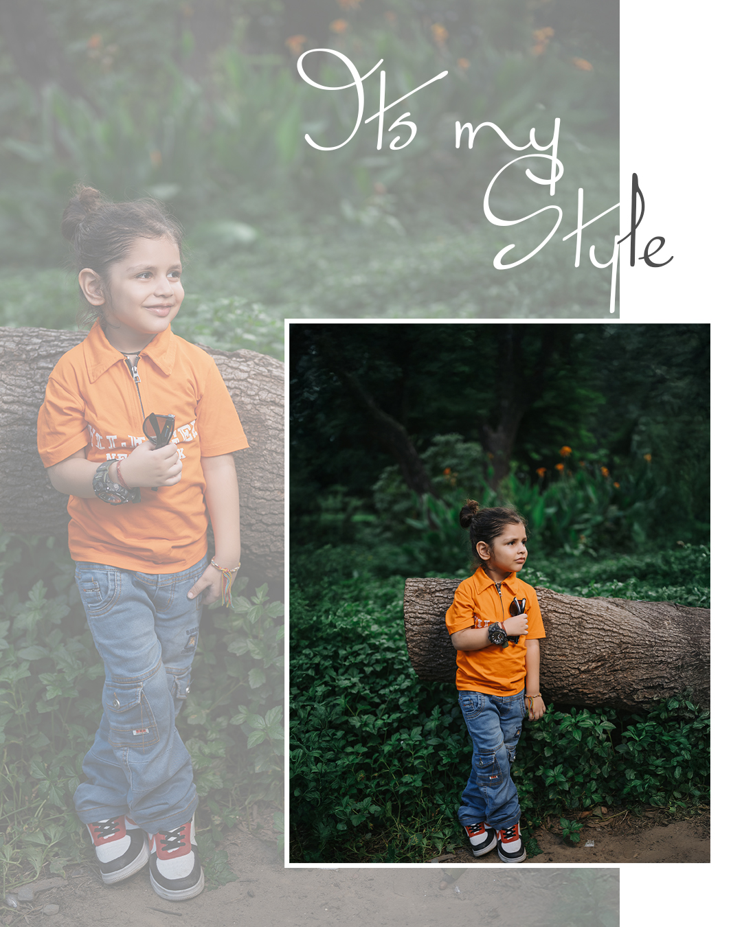 It's My Style Orange Polo Portrait